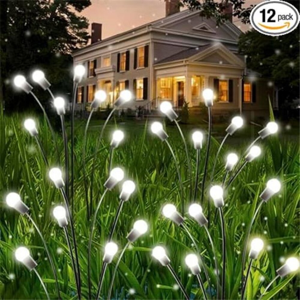 4 Pack Total 32 LED Solar Garden Lights Fairy Outdoor - Solar Firefly